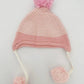 Pink & White Stripe Pom Hat