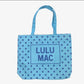 Lulu Mac canvas tote blue dot