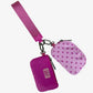 Lulu Mac wristlet light pink/pink dot