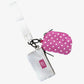 Lulu Mac wristlet pink/white dot