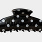Lulu Mac hair clip black/white dot
