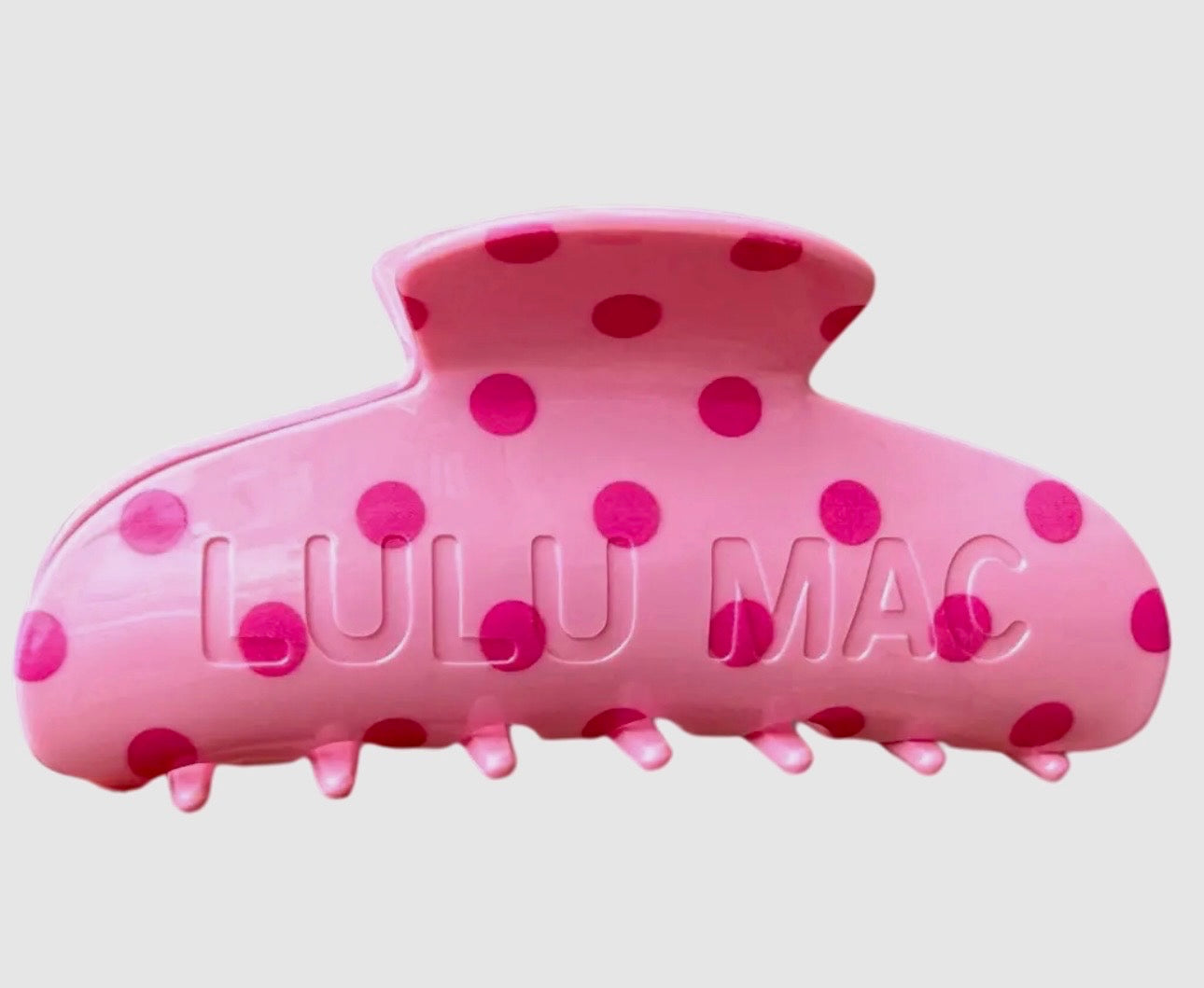 Lulu Mac hair clip light pink/pink dot