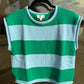 Blue/Green Cap Sleeve