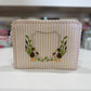 Beige Duck Zip Pouch