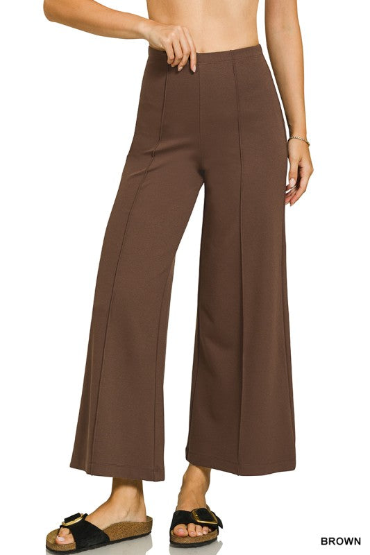 Chocolate Pin-tuck Pants