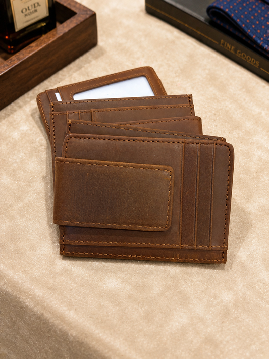 Magnet clip card wallet