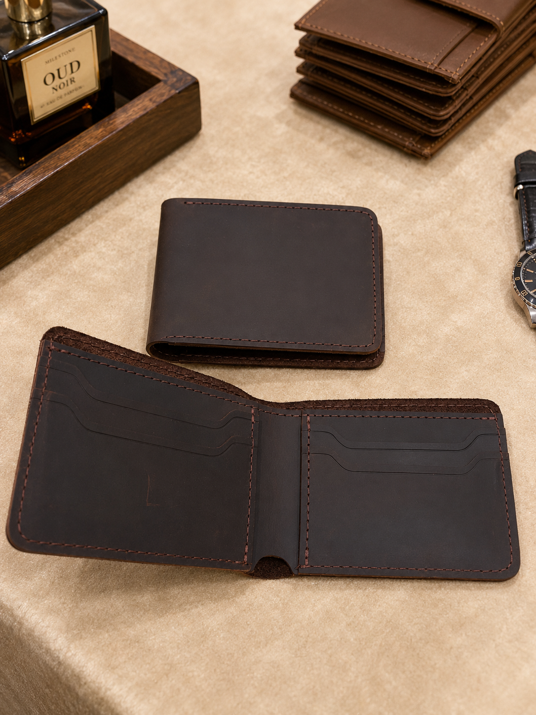 Folding Leather Wallet