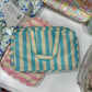 Striped handbag