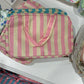 Striped handbag