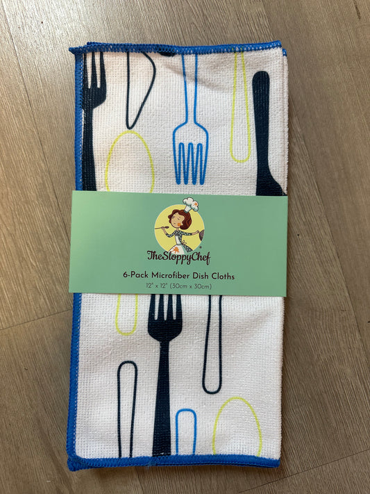 Utensil The Sloppy Chef Microfiber Dish Cloths