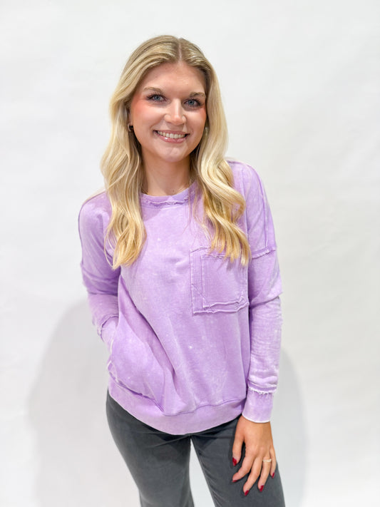 Lightweight Raw Edge Shirt
| Lavendar