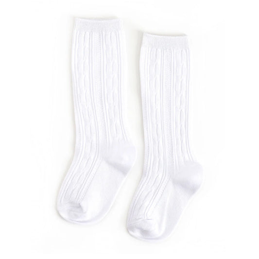 White Knee High Socks- LSC