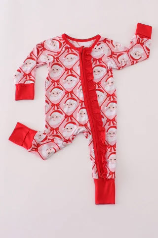 Santa w/ Bows Zippy bamboo