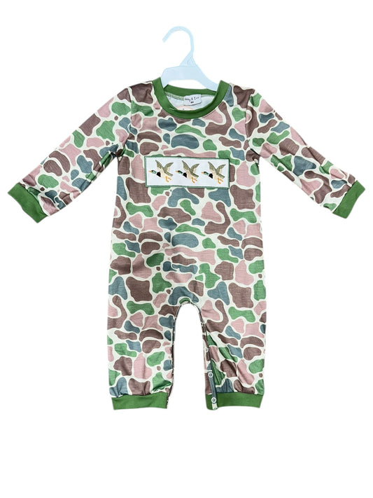 Camo Romper w/ Mallards