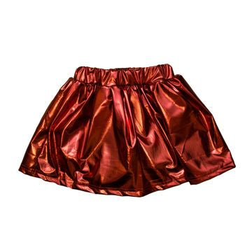 Maroon Metallic Skort Belle Cher