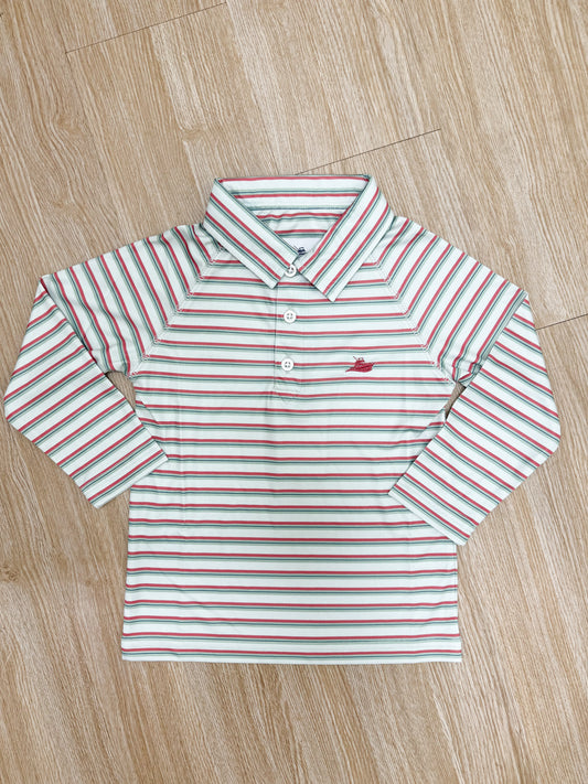 Mineral Red and Dew Green Boys Polo