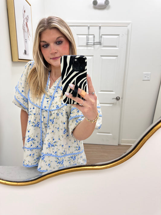 Blue Bonnet Blouse