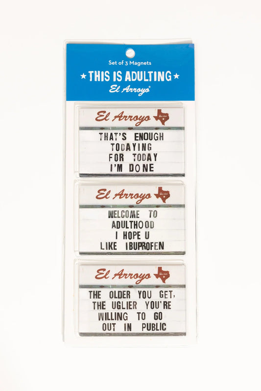 This is Adulting Magnet Set El Arroyo