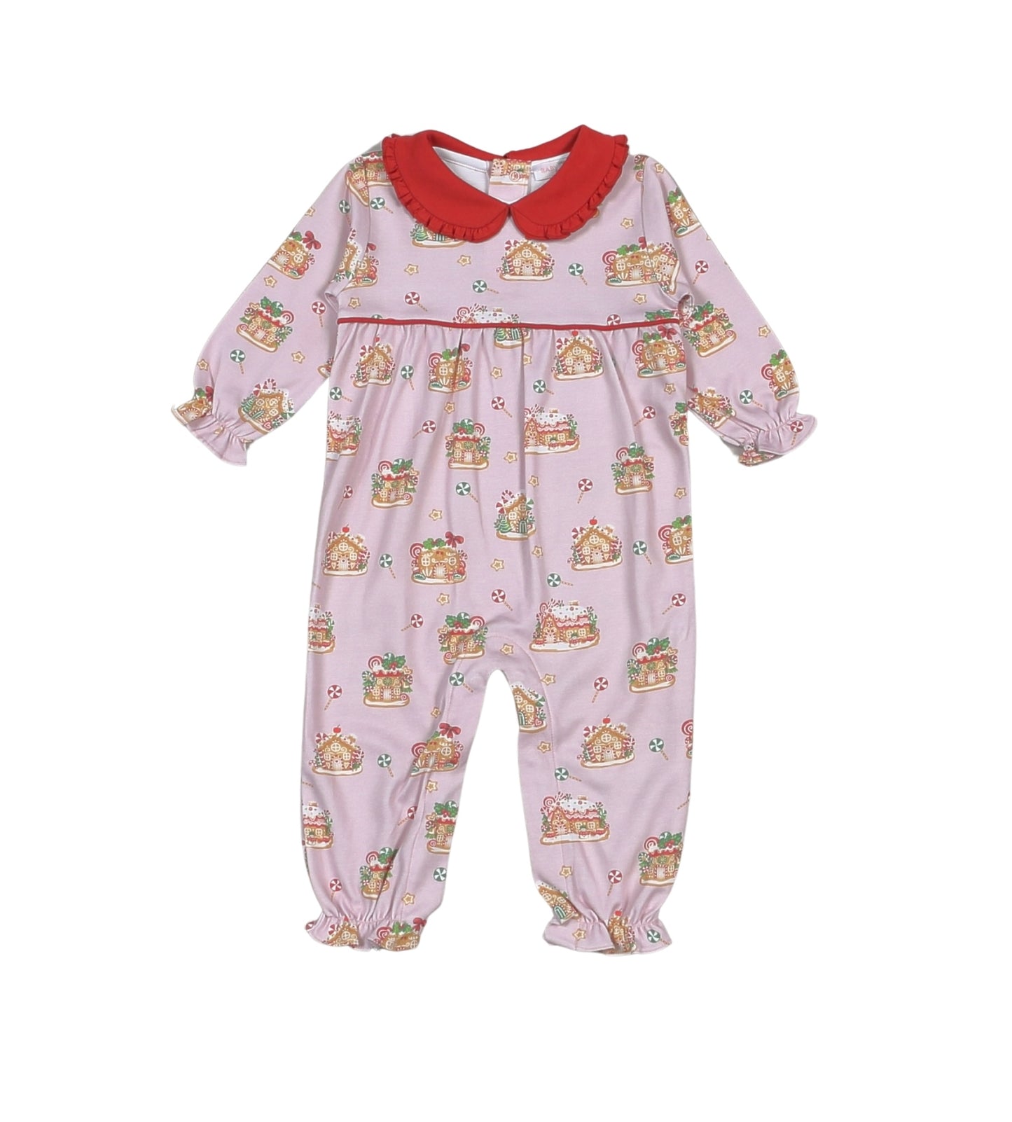 Gingerbread House Pima Romper