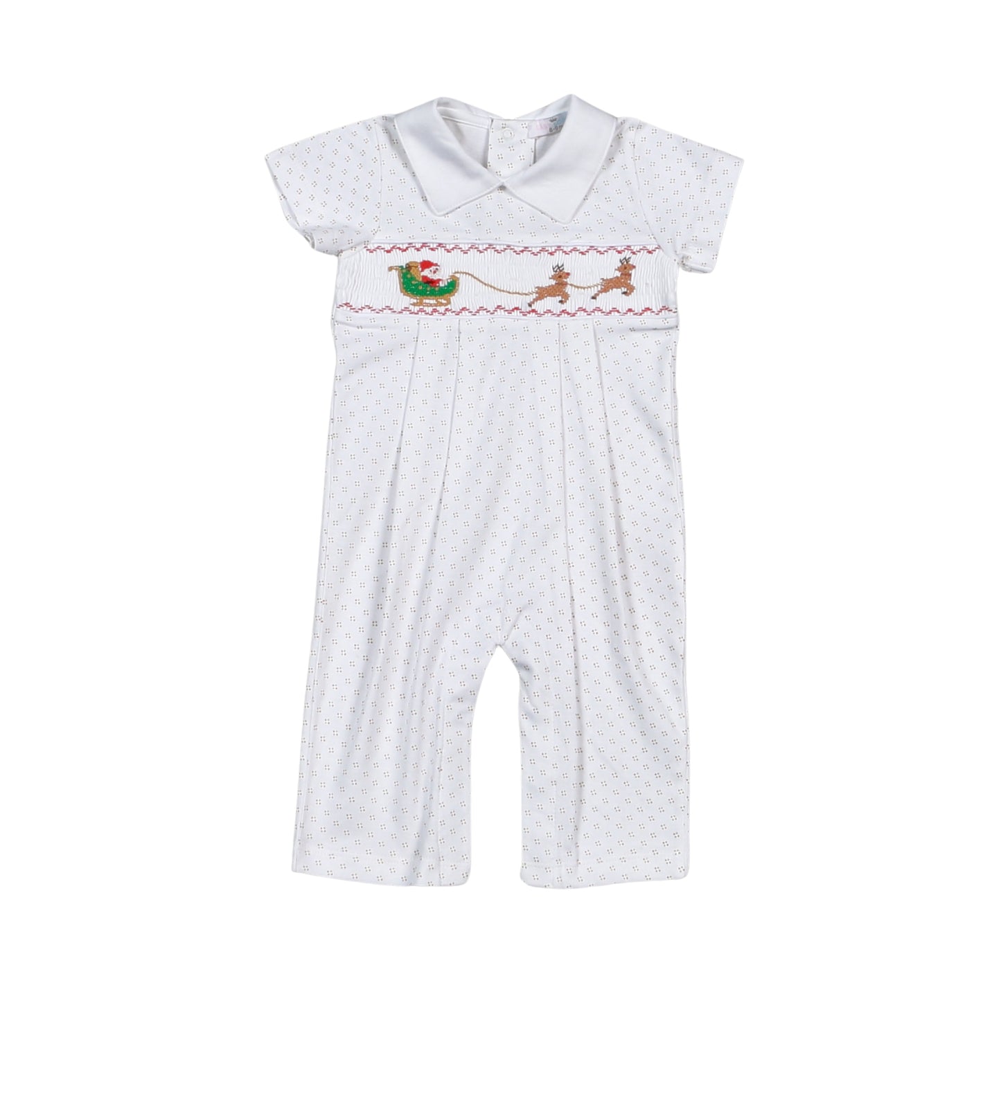 Santa’s Sleigh Hand SMK Pima Romper