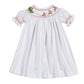 Santa’s Sleigh Hand, SMK Pima Bishop Dress ￼