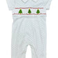 Christmas Trees, Hand SMK Pima Romper ￼