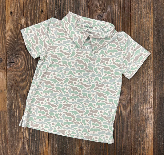 Performance Polo- Marsh Camo
