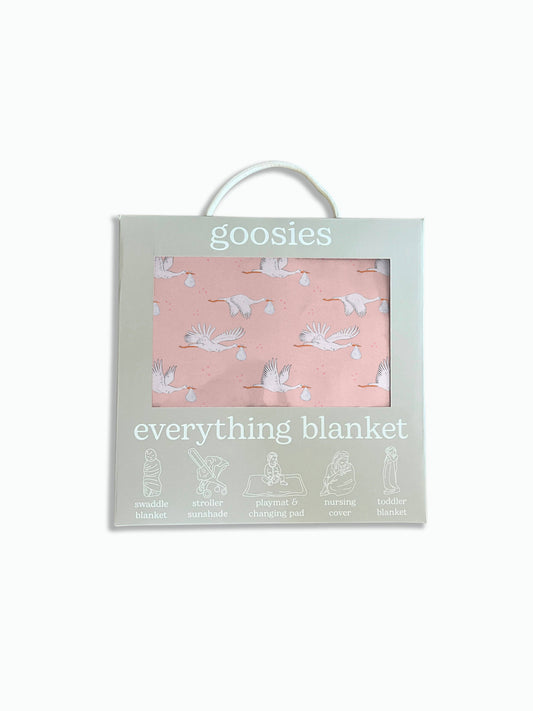 Goosies pink stork everything blanket