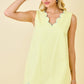 Lemon Scallop dress