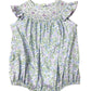 Lilac Floral Smocked Bubble