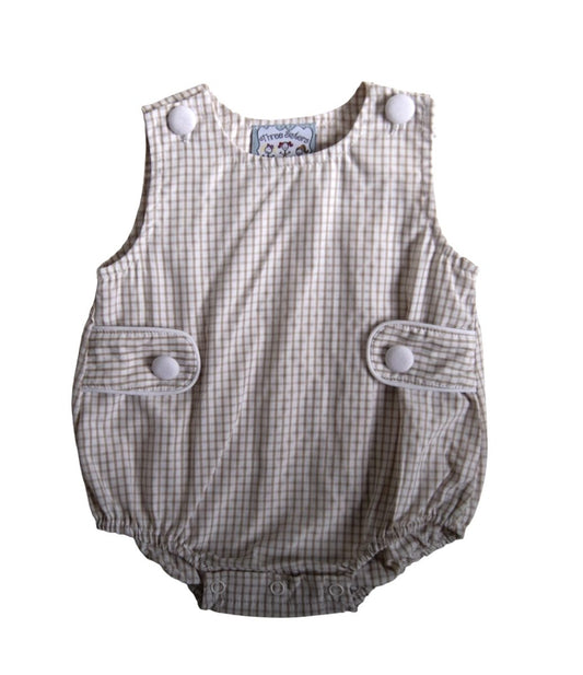 Khaki Windowpane Boy Bubble
