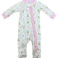 Nutcracker Pima Zipper Footie
