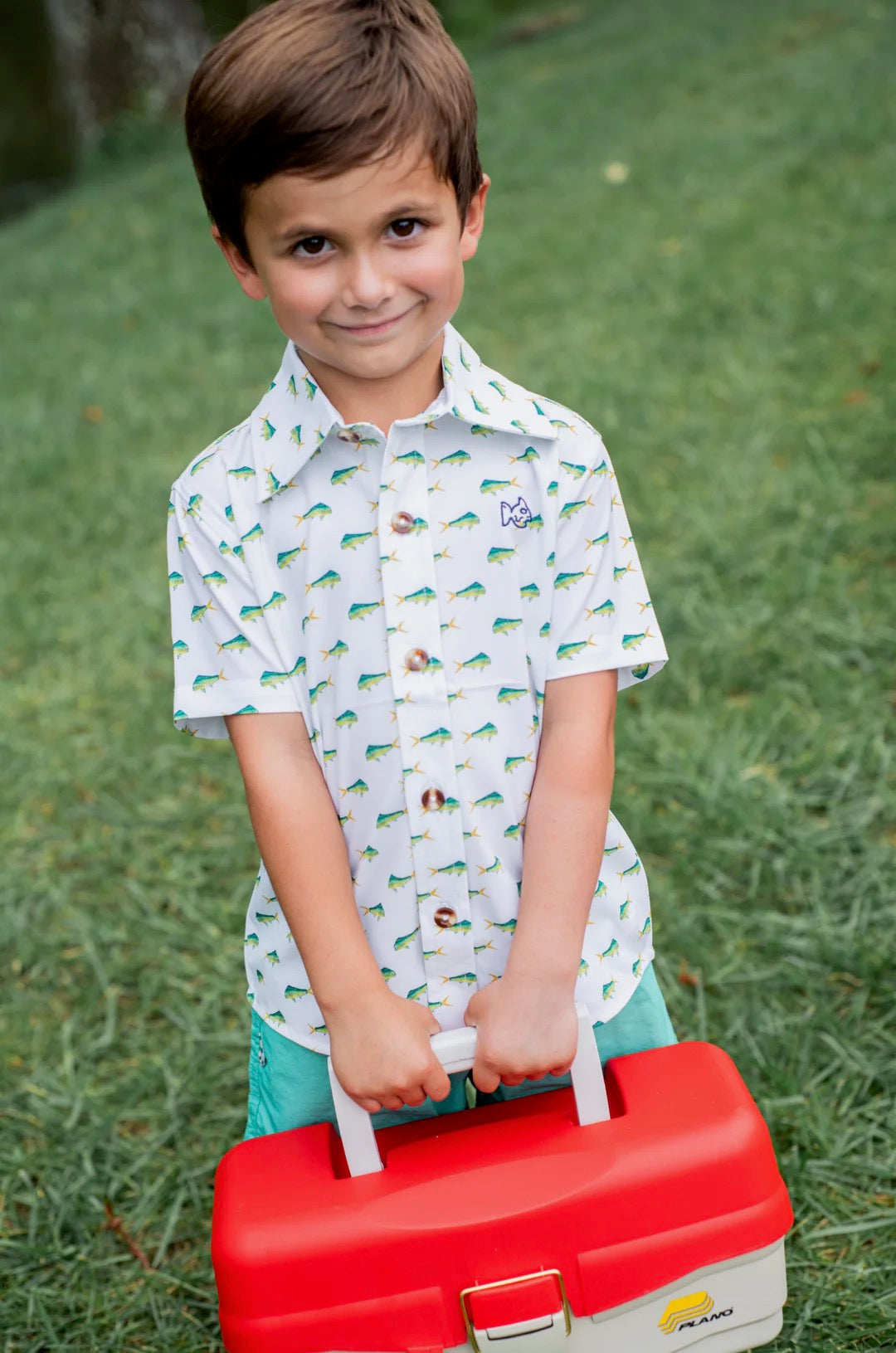 Mahi Mahi Short Sleeve Button Up |Prodoh