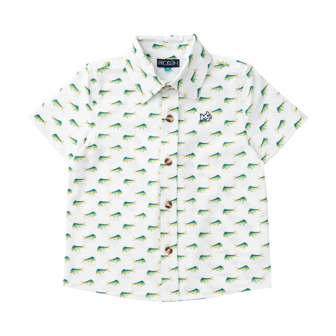 Mahi Mahi Short Sleeve Button Up |Prodoh