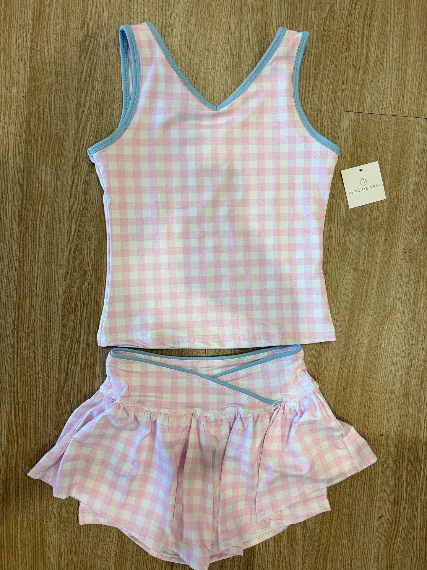 Arlie Set in Pink Gingham