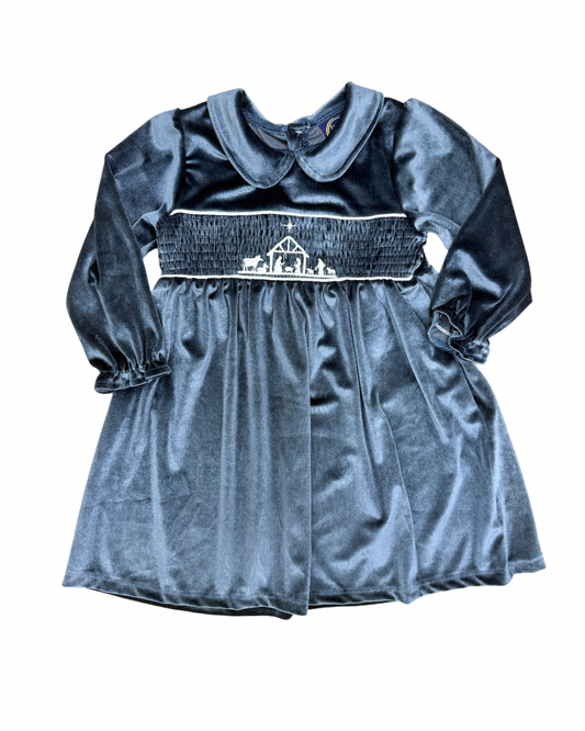 Nativity Velvet Dress-EJ