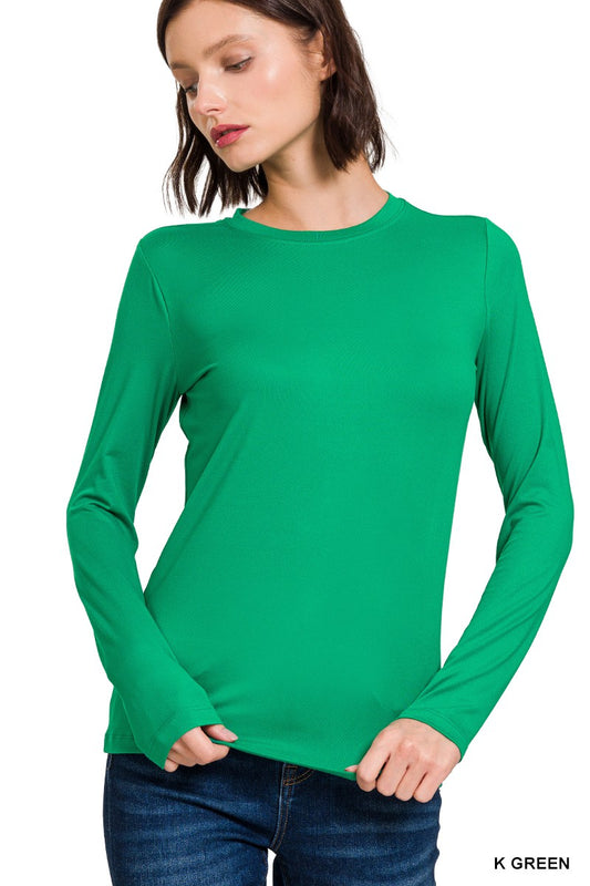 Long sleeve round neck