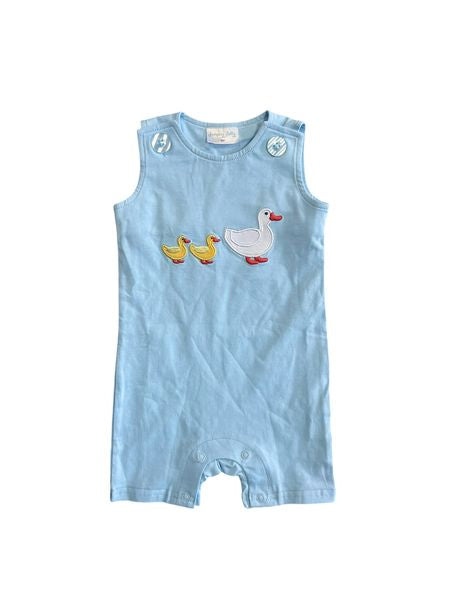 Duck Duck Goose Boy Romper Jumping Jolly
