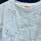 Tween Peach Love Bow shirt