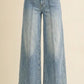 Pin Tuck Light Denim Jean