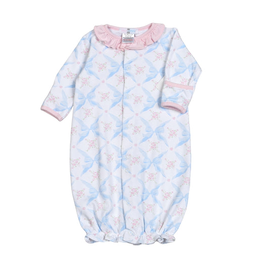 Blue bows pima convertible gown