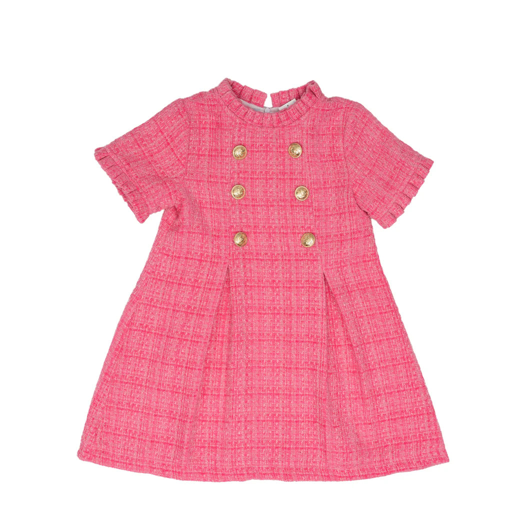 Emerson Hot Pink Tweed Dress The Oaks