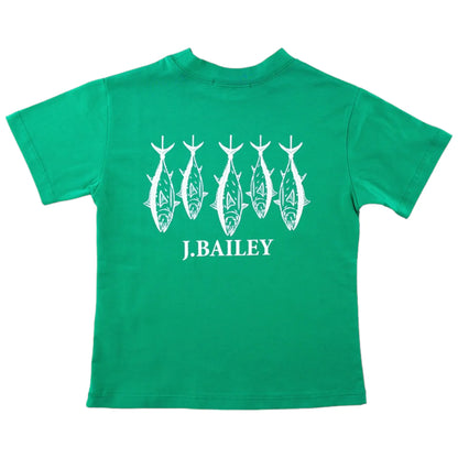 Bailey Boys-Fish Kelly Green Logo Tee