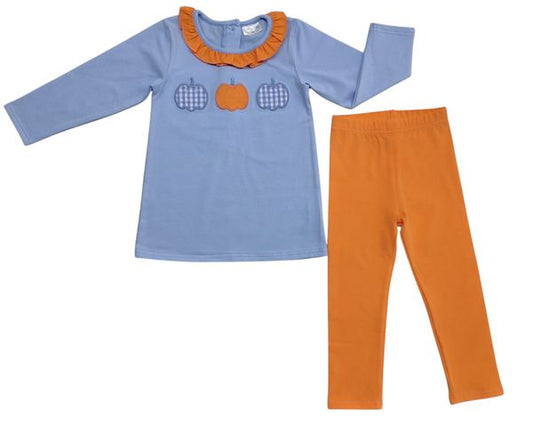 Pumpkin Patch Girl Set- Jumping Jolly