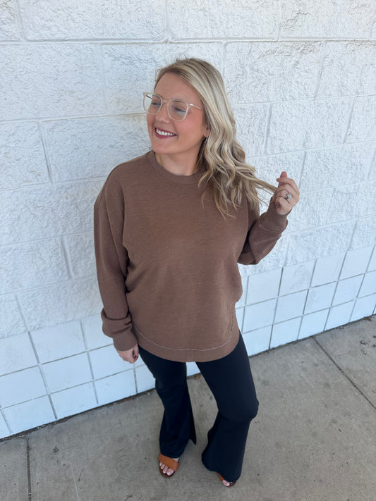 Acorn Rounded Bottom Fleece Crewneck