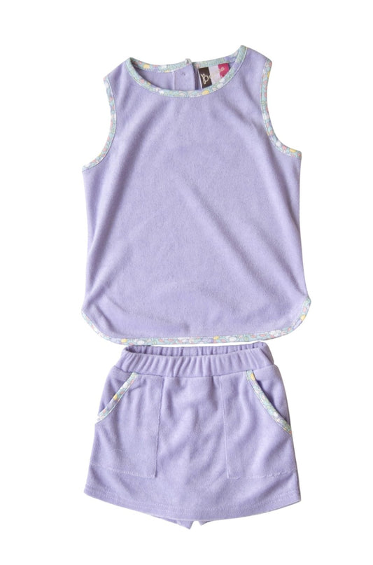Lavender Quinn Terry Skort Set