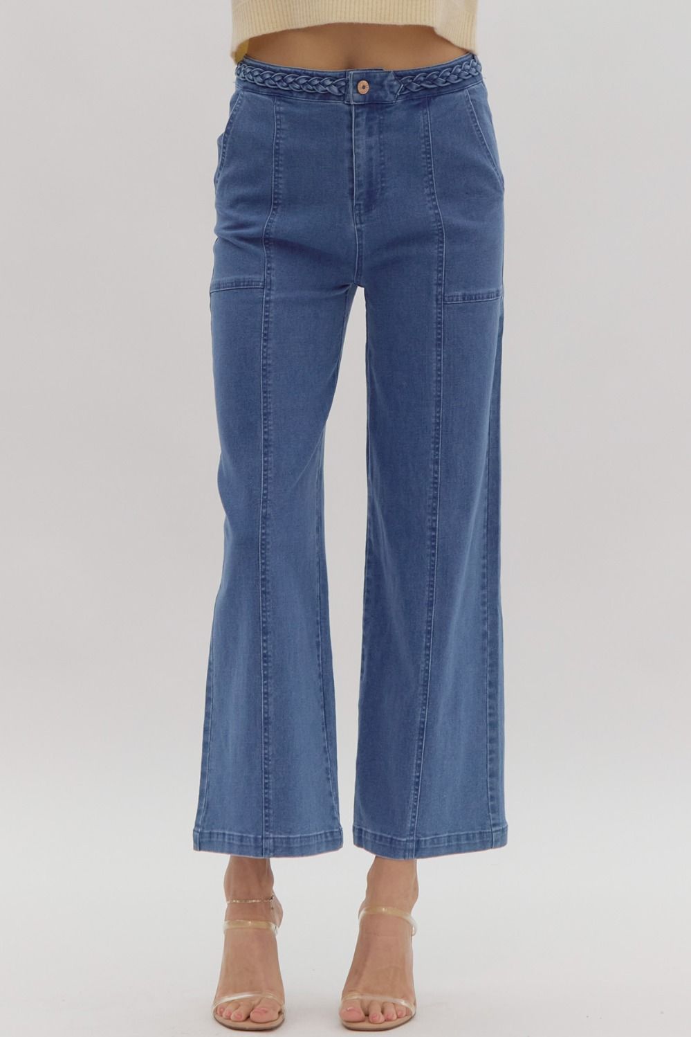 Denim High Waisted Pants