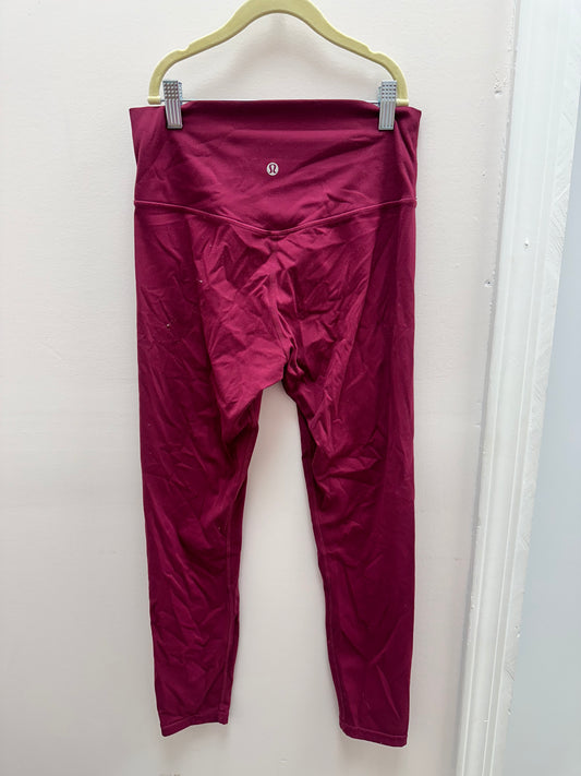 Inspired Lulu Maroon Leggings