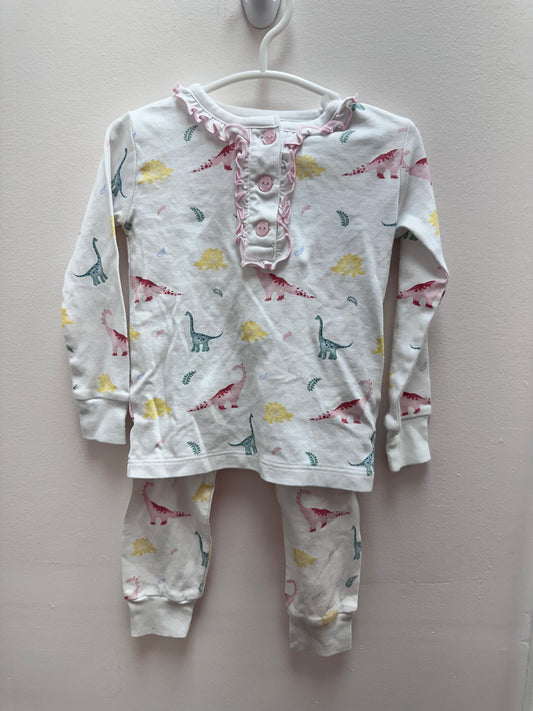 Little English Girl Dino PJ Set