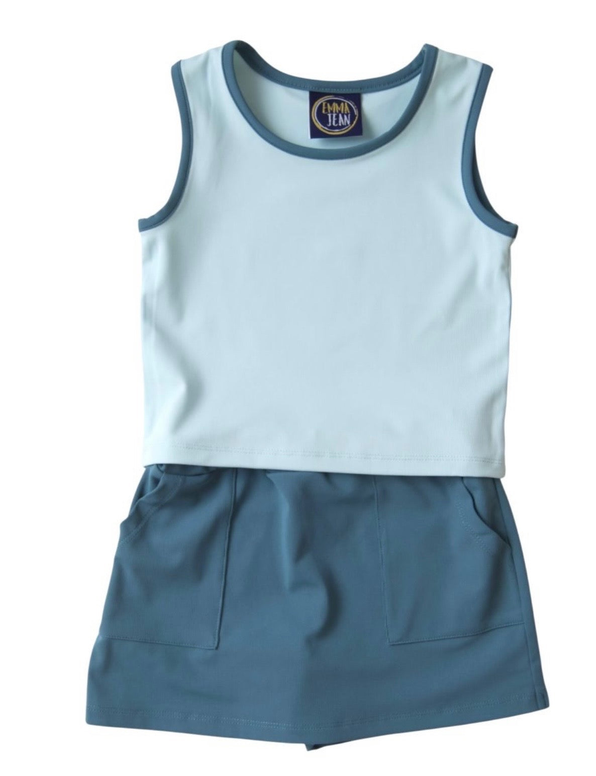 Elena Teal Skort Set